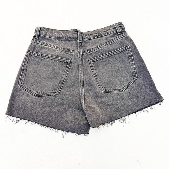 Reformation Jeans Charcoal Wash Denim Cutoff Shorts Zip Fly Siene Wash SIze 26 - Picture 5 of 6
